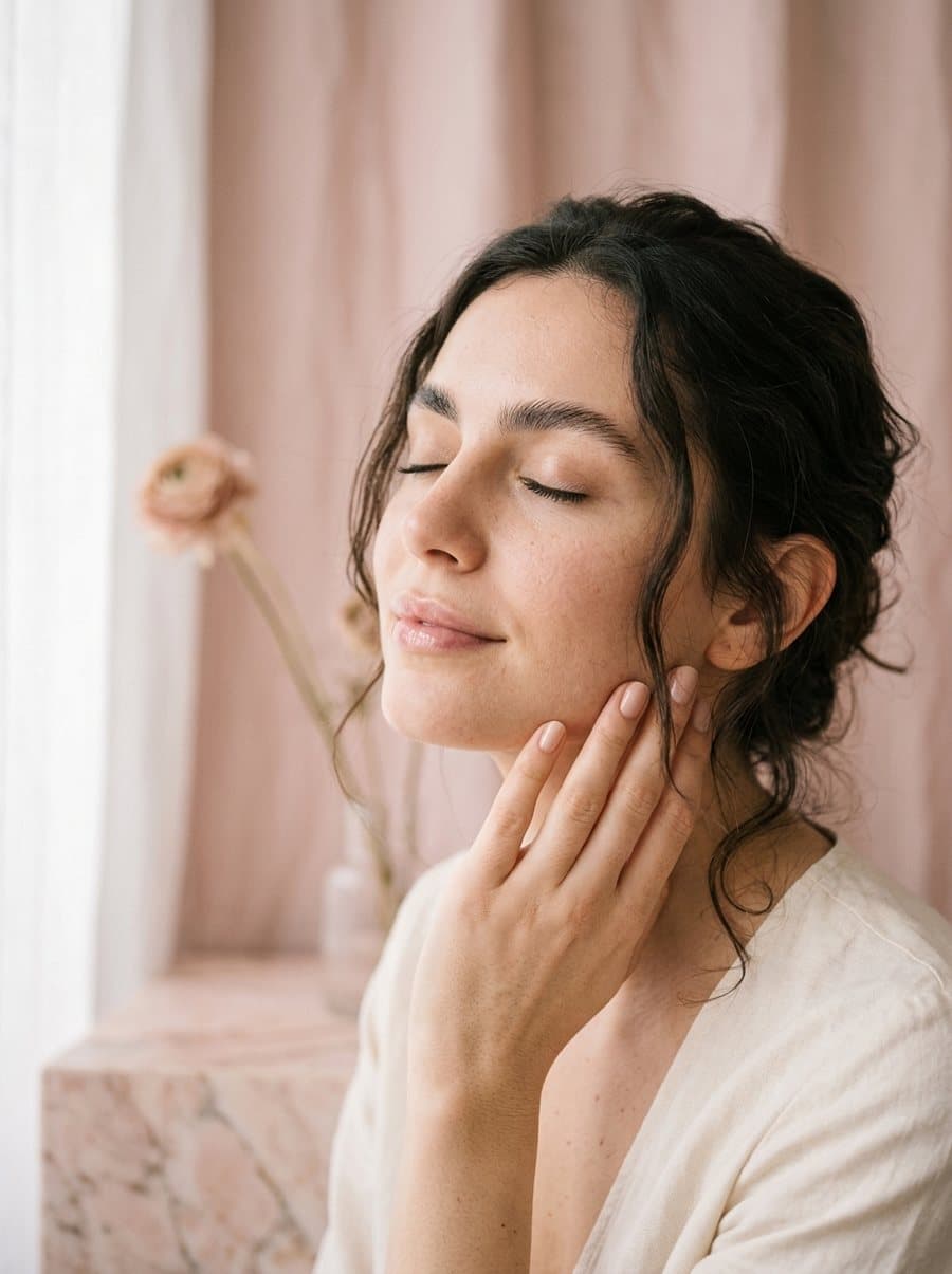 Trattamento viso a luce naturale nello studio J&S